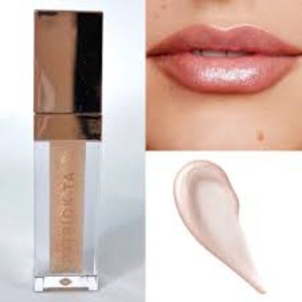 𝅺$5$ add on Patrick Ta -major glow lip shine in pearl, BNIB FULL-SIZE
